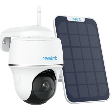 Reolink Caméra de Surveillance 3MP PT 2,4 Ghz WiFi Batterie Exterieure, Audio-Bidirectionnel, Détection Personne/Vehicule, Argus PT Lite, +Panneau Solaire