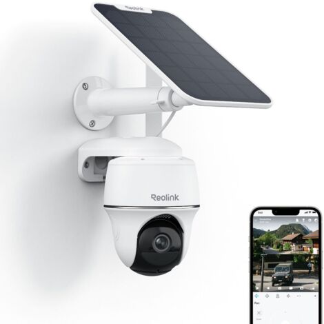 Reolink – Caméra de surveillance 4G sans fil 2K 4MP – Vision nocturne – Pan 355° Tilt 140° – Zoom numérique 16x – Détection intelligente