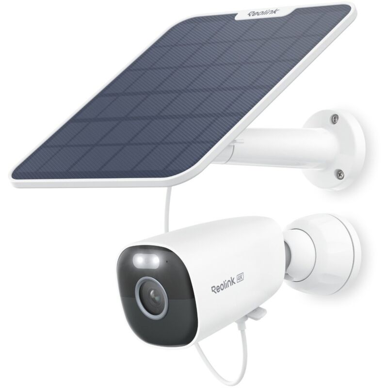 Reolink - Caméra de Surveillance 4K 8MP 2,4 / 5GHz WiFi Batterie Exterieure, Détection Personne/Véhicule/Animal, Vision Nocturne en Couleur, Argus