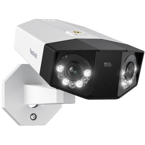 Reolink – Caméra de surveillance 4K 8MP PoE extérieure – Vision 180° – Détection avancée personnes/véhicules/animaux – Vision nocturne couleur – IP66