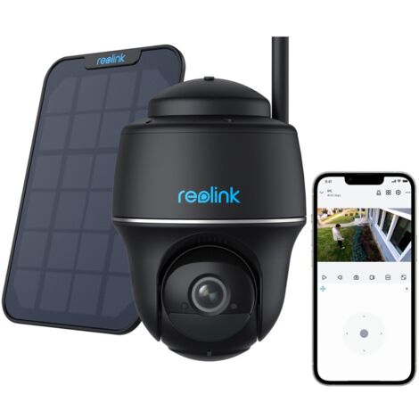 Reolink – Caméra de surveillance 4MP WiFi double bande – Vision nocturne couleur – Panoramique 355° et inclinaison 140° – Alimentation solaire et batterie