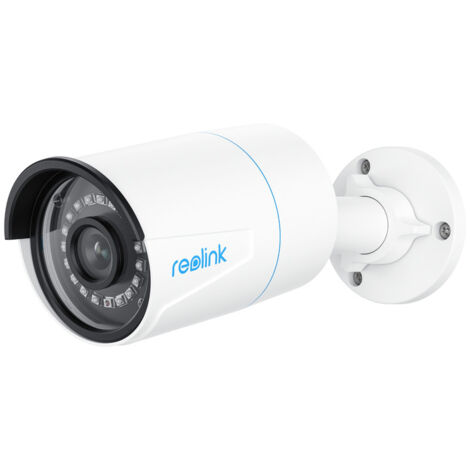 Reolink Caméra de Surveillance PoE 2K＋ 5MP, Détection Personne et Véhicule, Vision Nocturne IR, RLC-510A Blanc