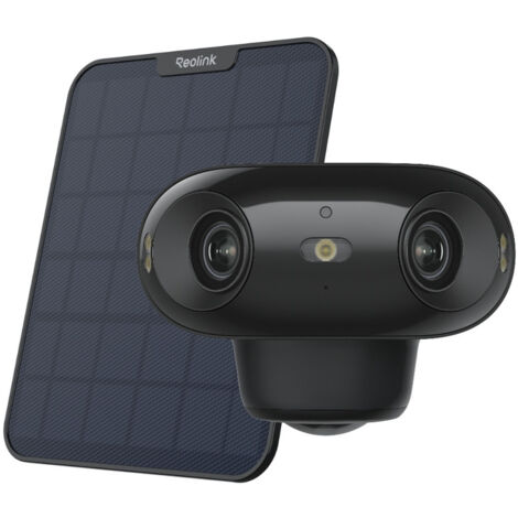 Reolink – Caméra de surveillance Wi-Fi 6 4K 180° – Vision nocturne ColorX F1.0 – Détection AI – Panneau solaire – Autonomie prolongée