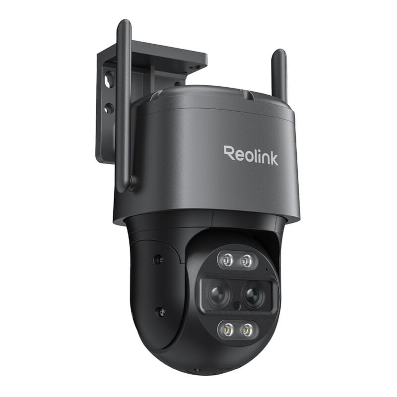 Reolink - Gris Caméra de Sécurité Extérieure WiFi - 4K Double Objectif, Suivi Automatique, Vision Nocturne en Couleur, Détection Intelligente, Alarme
