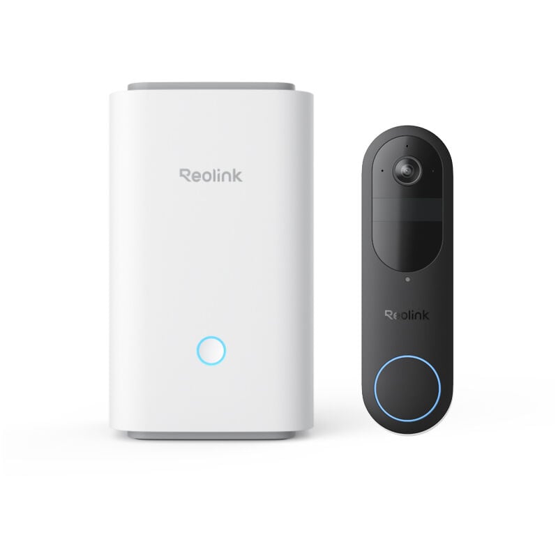 Reolink - Home Hub with Video Doorbell (Battery), Système de sécurité domestique avec sonnette à batterie Wi-Fi 2K, Interphone,Pas de carillon