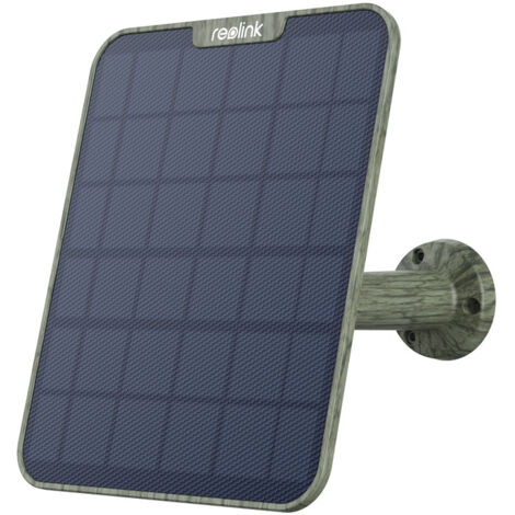Reolink – Panneau solaire 6W pour caméra de surveillance extérieure – Support réglable 360° – Câble 4m – Résistant aux intempéries IP65
