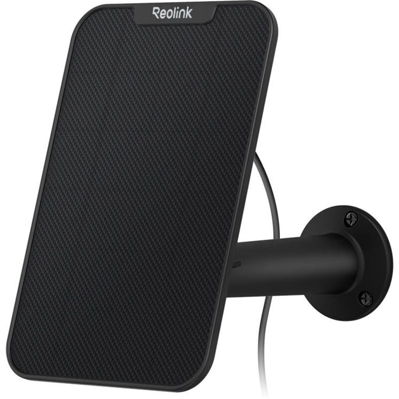 Reolink - Panneau Solaire Alimentation en Continu Uniquement Les Caméras Surveillance sur Batteries, Support Réglable Étanche, avec Câble de 4