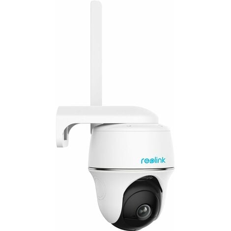 Reolink Telecamera a Batteria 4G LTE Esterno Senza Fili, Videocamere di Sorveglianza Batteria Solare,360° PTZ, Rilevamento Persone/Veicoli, Cloud, 2 Vie Audio, Go PT Plus+32G SD Card