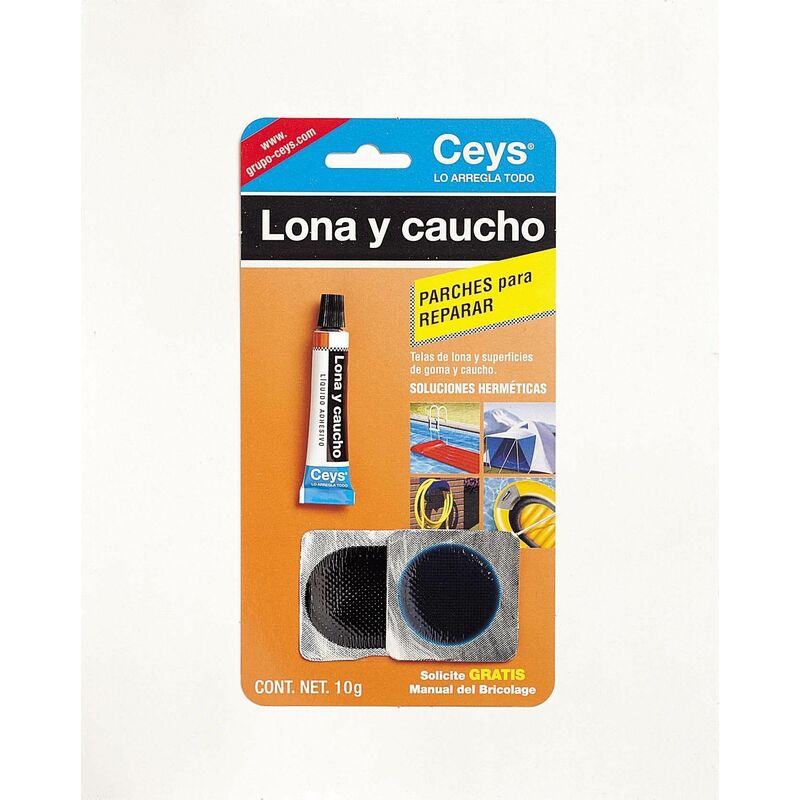 

Reparador Lona Y Caucho 7 Ml Con Parches Ceys