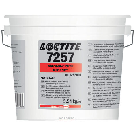 Réparateur bicomposant Loctite PC 7257 pour le ragréage et la réparation de béton pot de 5.54kg - HENKEL TECHNOLOGIE FRANCE