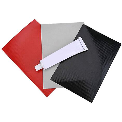 réparation de Bateau pneumatique 3pcs correctifs de réparation de PVC avec Le kit de Gule pour Le Jouet de Piscine de Radeau de gonflage