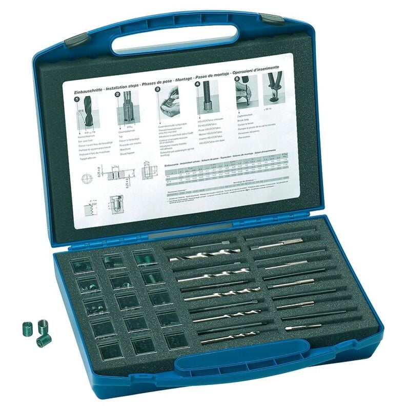 Réparation des taraudages M5 à M12 en coffret - HELICOIL