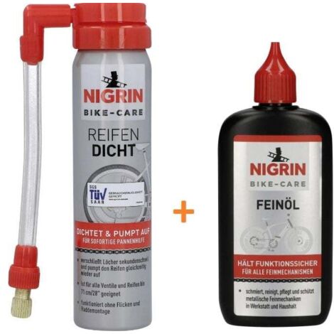 Reparatur Set Fahrrad Pannenspray inkl. Bike Care Feinöl
