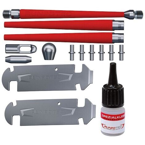 Reparatur-Set GF3, für Glasfaserstab Ø 3 mm, Gewinde RTG Ø 6 mm, 15-teilig