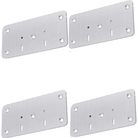 Reparaturbrett für Möbelscharniere, 4er-Pack, silberfarben