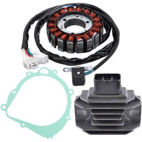 Reparaturset für das Ladesystem von SUZUKI/Kawasaki/Arctic Cat ATVs, kompatibel mit den Modellen LTZ400, DVX400 und KFX400, inklusive Zündspule, Gleichrichter und Papierkissen.
