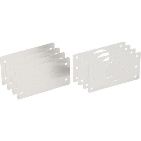 Reparaturset für Scharniere und Grundplatten - Topfband Reparatur Set inklusive Schrauben, Edelstahl