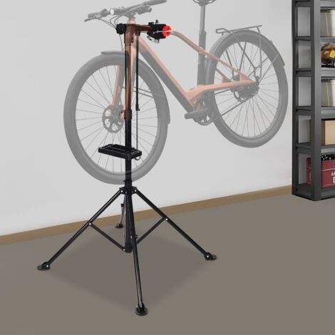 Reparaturständer für Fahrräder, komplett aus Aluminium – Tragbarer Arbeitsständer für Mechaniker zu Hause – Ideal für die Wartung von Mountainbikes und Rennrädern. Maximale Tragkraft: 50 kg (110,23 lb
