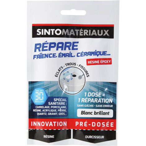 Répare faïence, émail, céramique... 15g Blanc SINTO