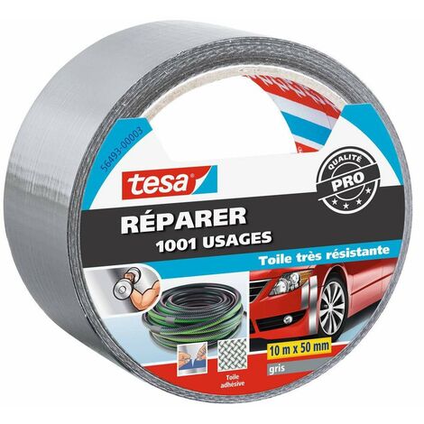 Réparer 1001 Usages Toile Très Résistante 10mx50mm Gris - Tesa