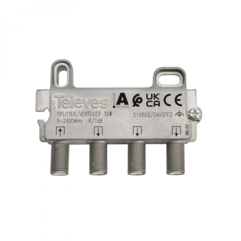 Repartidor Tv 3d 5-2400mhz 8/7db F Televes 519503