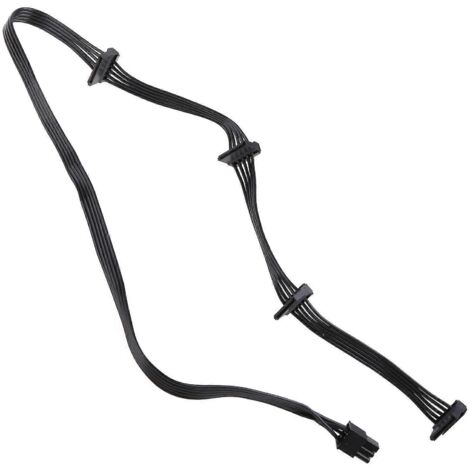 Répartiteur d'alimentation PCI-E 6 broches mâle vers 4 SATA femelles de haute qualité, 50 cm