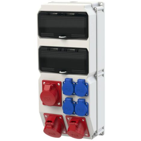 Répartiteur de courant CEE PCE 9025231 Distributeur en plastique Strobl BV 32 A. IP54 S35046