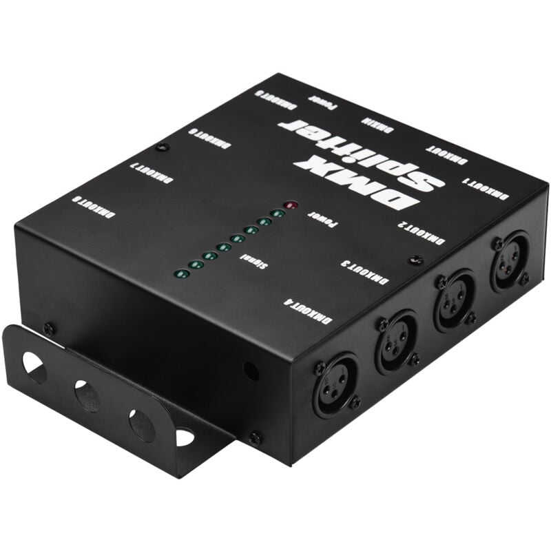 Kkmoon - Répartiteur de Signal 1 Entrée / 8 Sorties - Amplificateur de Distribution pour Éclairage de Scène