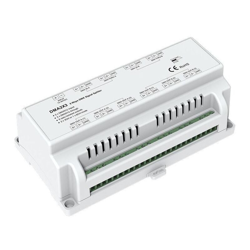 Répartiteur de signal dmx 6 voies Blanc
