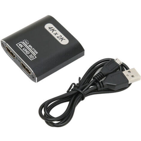 Répartiteur HDMI 1 entrée 2 sorties 4K 2K Full HD 1080P pour Xbox PC