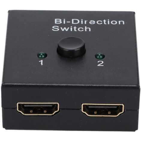Répartiteur HDMI 1 Entrée 2 Sorties / Commutateur 2 Entrées 1 Sortie pour PC et Téléviseurs