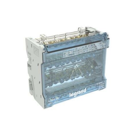 Répartiteur modulaire à barreaux étagés tétrapolaire 125A 10 départs - 6 modules - 400408 - LEGRAND