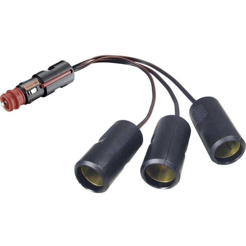 Procar - Répartiteur pour allume-cigare 67889051 Charge de courant max 15 a x3