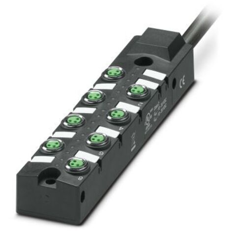 Répartiteur pour capteurs/actionneurs Phoenix Contact série SACB, 8 ports , M8 ( Prix pour 1 )