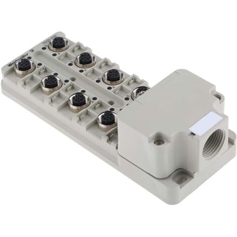 Répartiteur pour capteurs/actionneurs Weidmuller série SAI, 8 ports , M12 ( Prix pour 1 )