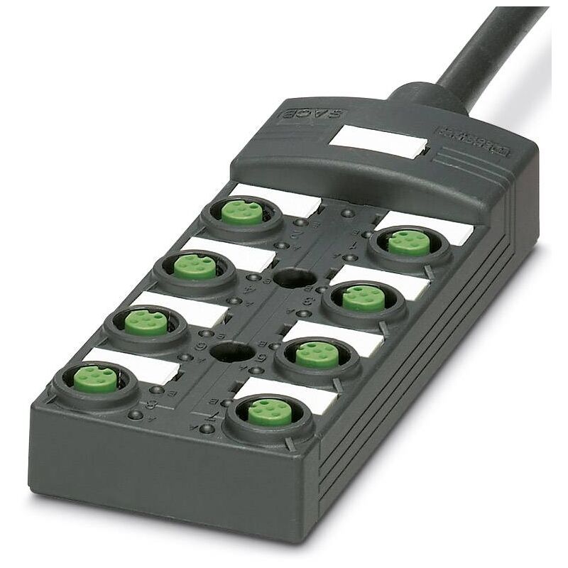 Répartiteur passif M12 filetage en plastique Phoenix Contact SACB-8/ 8-L-10,0PUR sco p 1452709 1 pc(s) S64653