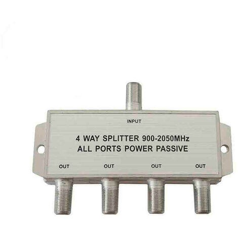 Répartiteur/sat 4 Sorties 900-2050 Mhz Uniquement Pour Antenne Parabolique (retractable) Edm