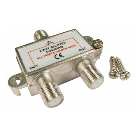Répartiteur T RS PRO Connecteur F/Connecteur F Prise F vers 2 x prise F ( Prix pour 1 )