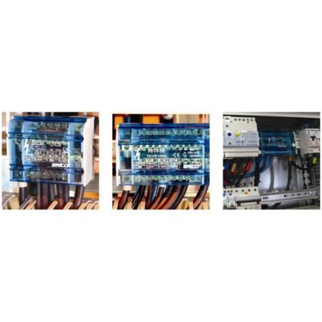 Répartiteur tétrapolaire 100-125 A - 10 Connexions