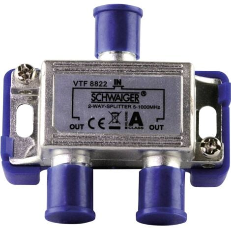 Répartiteur TV câble Schwaiger VTF8822 2 voies 5 - 1000 MHz