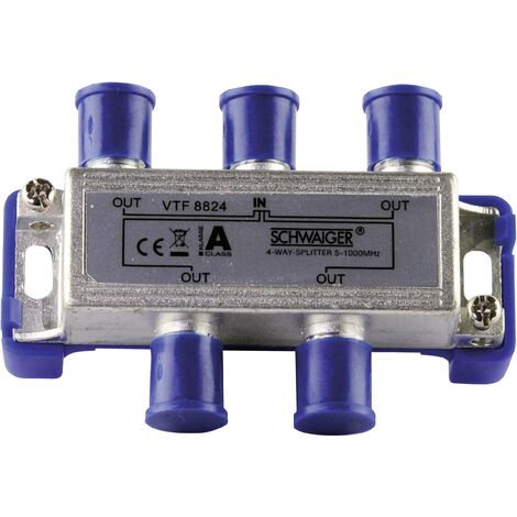 Répartiteur TV câble Schwaiger VTF8824 4 voies 5 - 1000 MHz D30847