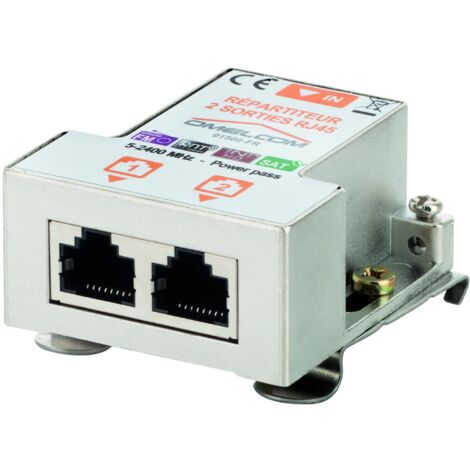 REPARTITEUR TV-SAT 2 RJ 45 GEWISS GW40757DT