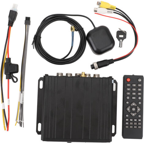 Répartiteur vidéo 4 canaux 12 V CC/24 V, 1080p, enregistrement de trajet GPS, lecture, boîtier de commande de caméra de recul pour camion, bus, bateau, sans carte mémoire