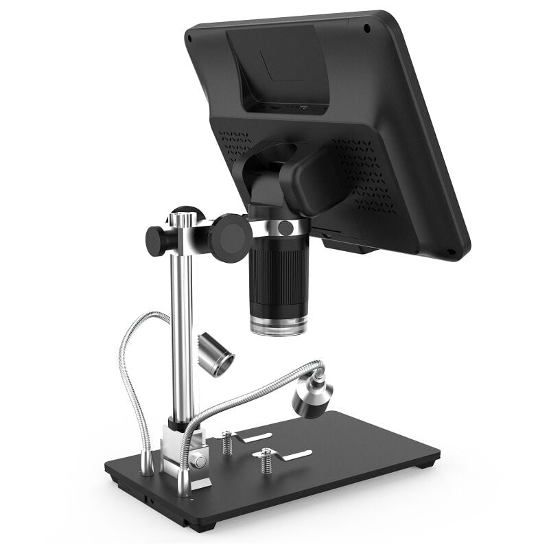 LIFCAUSAL Microscope Numérique Andonstar AD208S Écran LCD 8,5" Résolution 1280x800, Zoom 5X1200X avec Portée Réglable 1080P et Double Éclairage pour