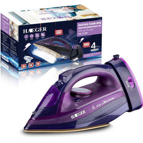 Repassage,Fer à repasser domestique sans fil filaire à vapeur Violet 2400W