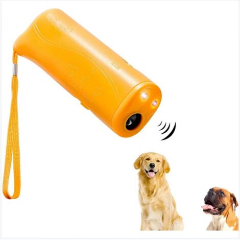 Repelente antiladridos 3 en 1, tapón antiladridos ultrasónico de mano 3 en 1 para perro LED ultrasónico portátil antiladridos antiladridos y antiladridos enseñanza educación,AAFGVC