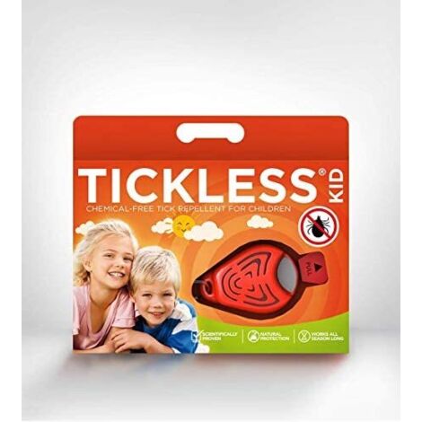 Repelente de garrapatas naranja TickLess Kid para niños