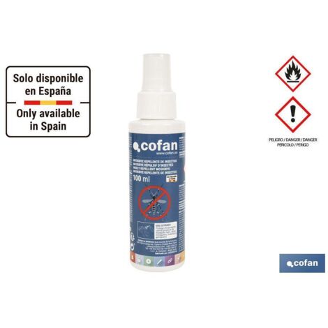 Repelente de insectos protección duradera de uso seguro contra mosquitos y garrapatas (100ml)