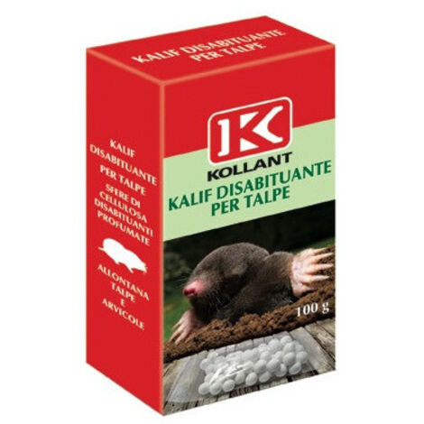 Repelente Kalif para topos y arvículas 100 g – Esferas biodegradables – Uso externo