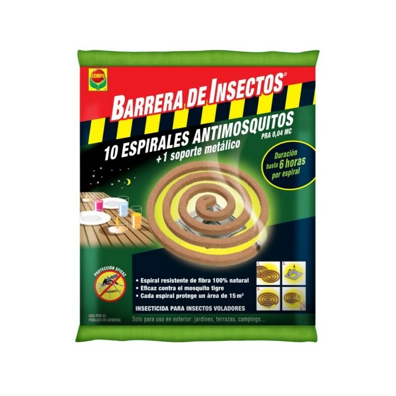 

Repelente Mosq Espiral Compo Citronella 10 Pz